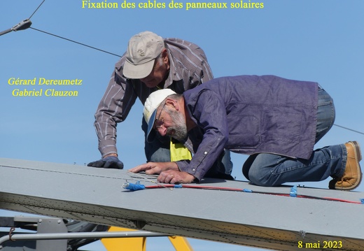 2023 05 08 CHAN-PL P1020069 Pose des cables des panneaux solaires H.Haack G.Clauzon G.Dereumetz