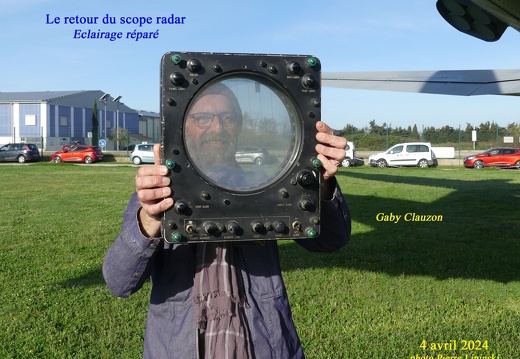 2024 04 04 CHAN-PL P1040744 Retour du scope radar éclairage réparé Gaby Clauzon